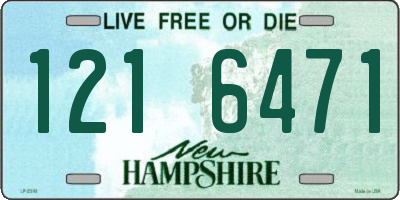 NH license plate 1216471