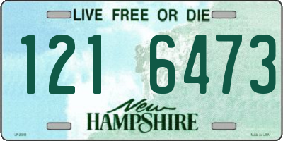 NH license plate 1216473