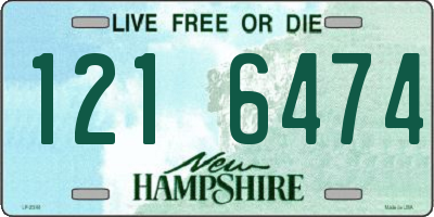 NH license plate 1216474