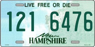 NH license plate 1216476