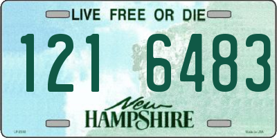 NH license plate 1216483