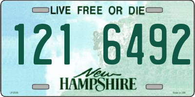 NH license plate 1216492
