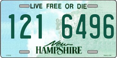 NH license plate 1216496