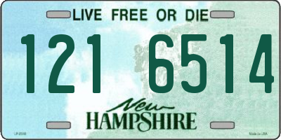 NH license plate 1216514