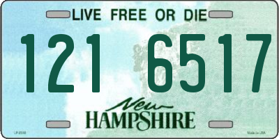 NH license plate 1216517