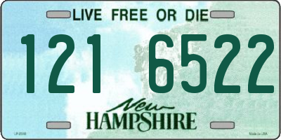 NH license plate 1216522