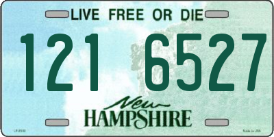 NH license plate 1216527