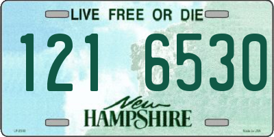 NH license plate 1216530