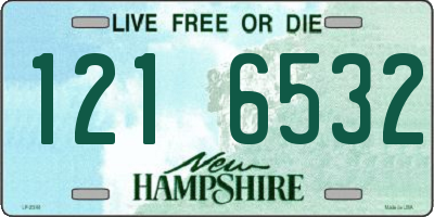 NH license plate 1216532