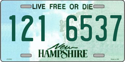 NH license plate 1216537