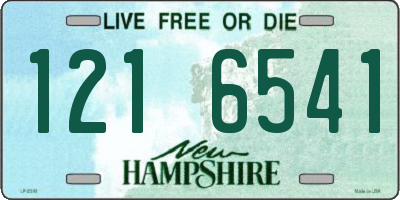 NH license plate 1216541