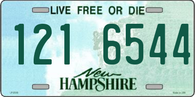 NH license plate 1216544