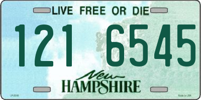 NH license plate 1216545