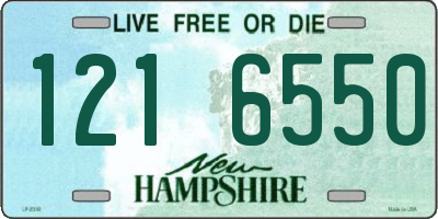 NH license plate 1216550