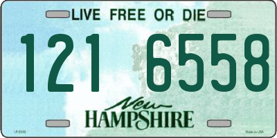 NH license plate 1216558