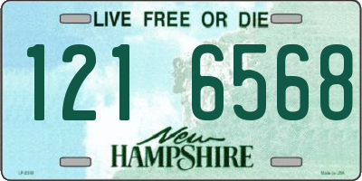 NH license plate 1216568