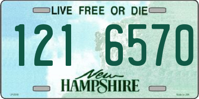 NH license plate 1216570