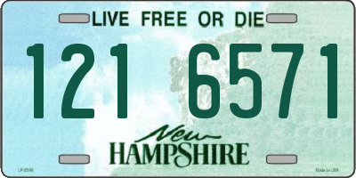 NH license plate 1216571