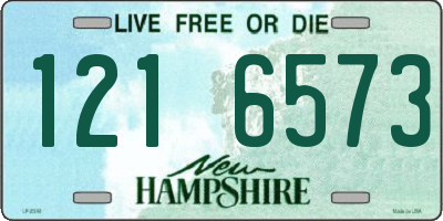 NH license plate 1216573