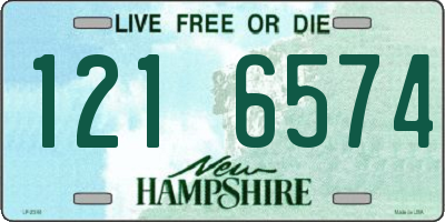 NH license plate 1216574