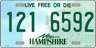 NH license plate 1216592