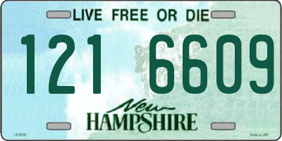 NH license plate 1216609