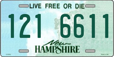 NH license plate 1216611