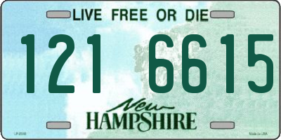 NH license plate 1216615