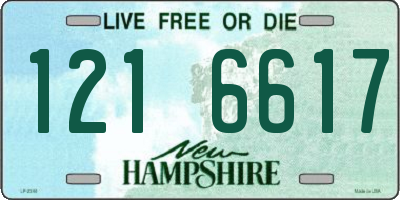 NH license plate 1216617