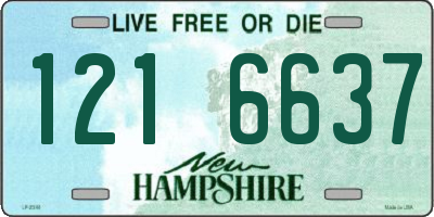 NH license plate 1216637