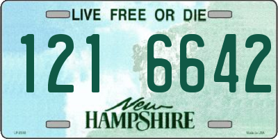 NH license plate 1216642