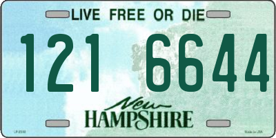 NH license plate 1216644