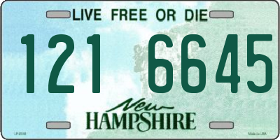 NH license plate 1216645