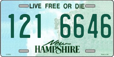 NH license plate 1216646