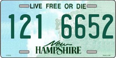 NH license plate 1216652