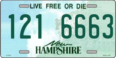 NH license plate 1216663
