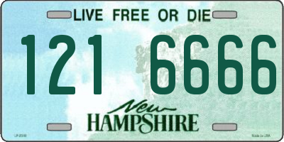 NH license plate 1216666