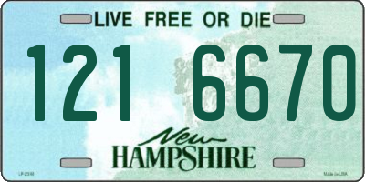 NH license plate 1216670