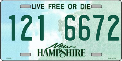 NH license plate 1216672