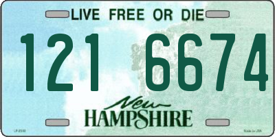 NH license plate 1216674