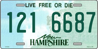 NH license plate 1216687