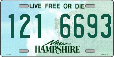 NH license plate 1216693