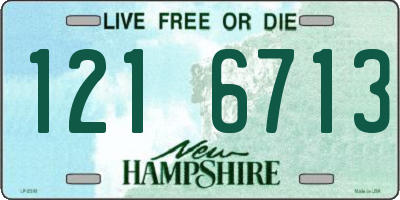 NH license plate 1216713