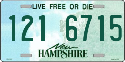 NH license plate 1216715