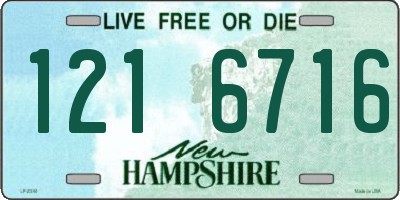 NH license plate 1216716