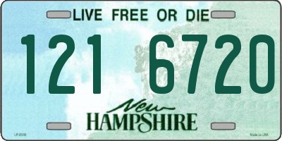 NH license plate 1216720