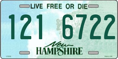 NH license plate 1216722