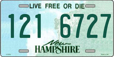 NH license plate 1216727