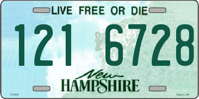 NH license plate 1216728