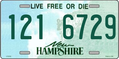 NH license plate 1216729